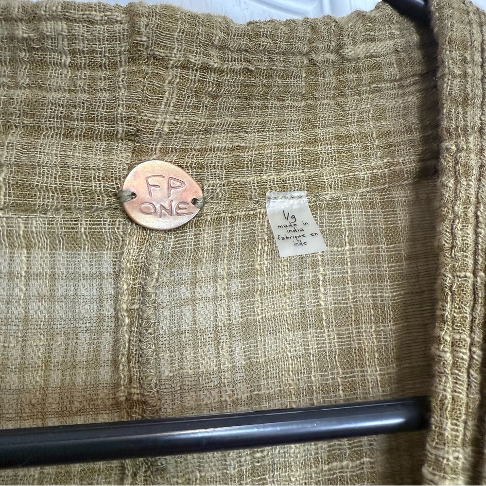 FREE PEOPLE One Olive Textured Romper - Picture 4 of 8